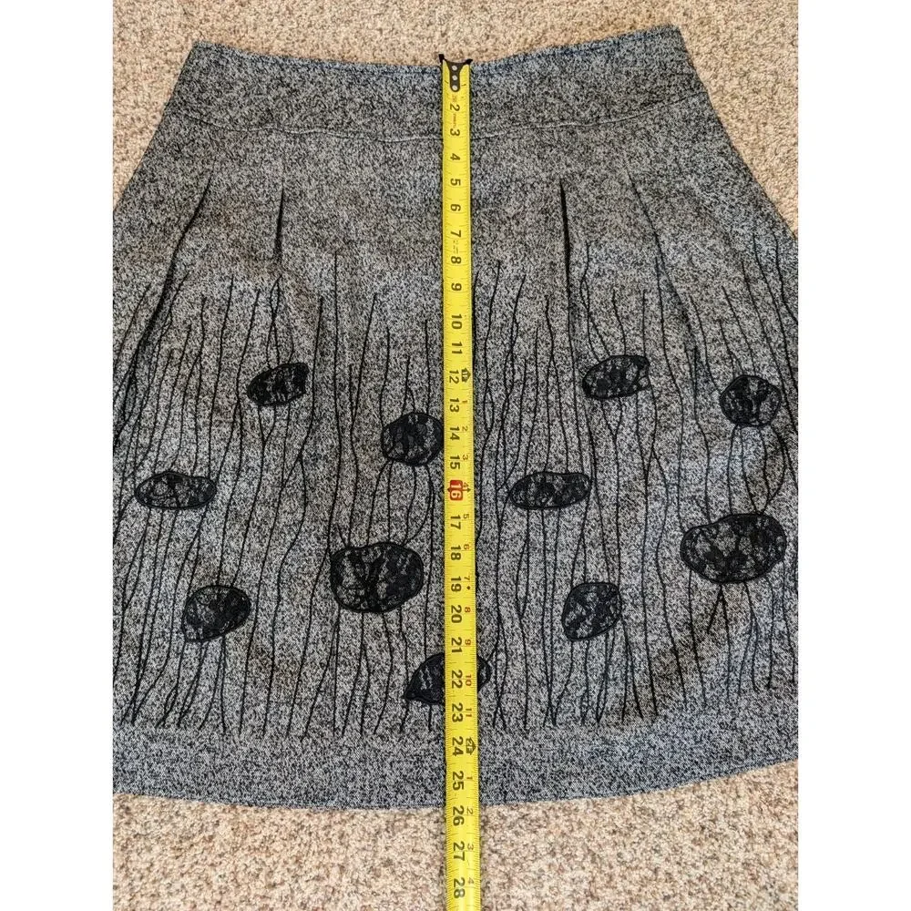 Per Se Women's Gray Black Wool Blend Tweed 2 Piece Skirt Suit Size US 16 UK 18 - Picture 10 of 16